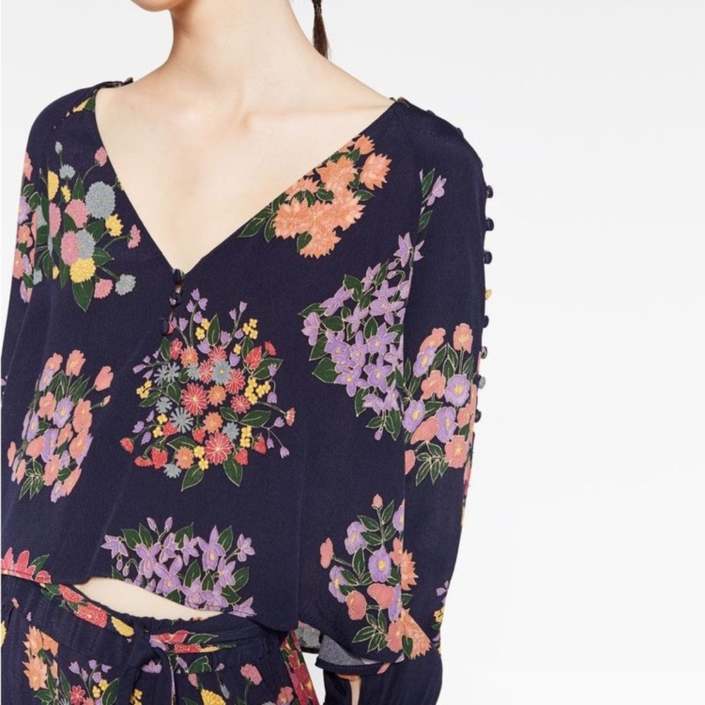 Zara floral top